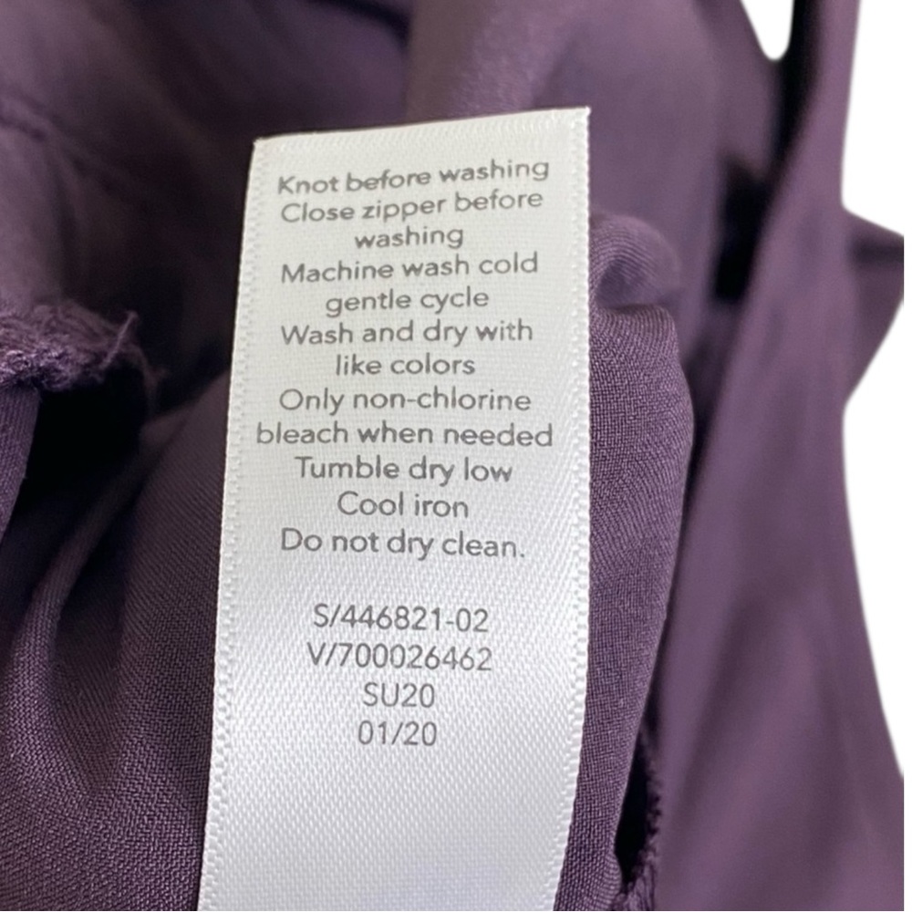 ATHLETA Revive Wide Leg Travel Jumpsuit in Agate (Eggplant) Size 10 -- WOW WOW!! - Picture 14 of 14